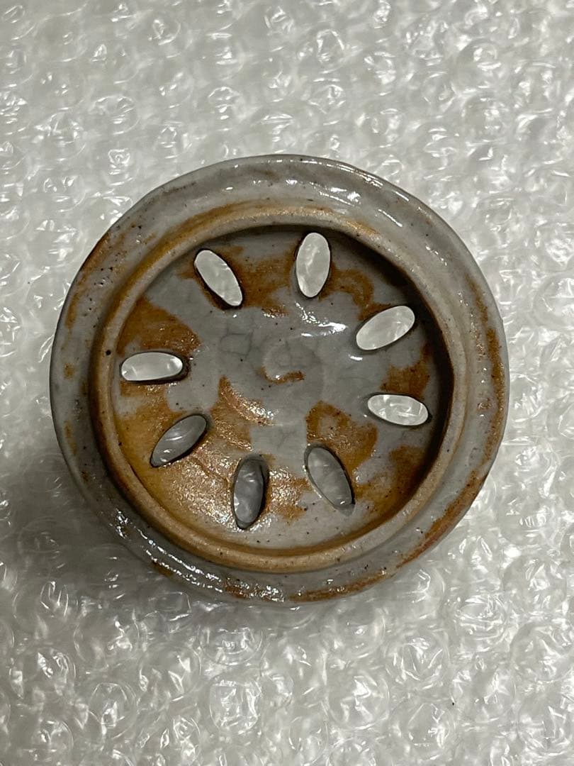 香炉　萬古焼　春山