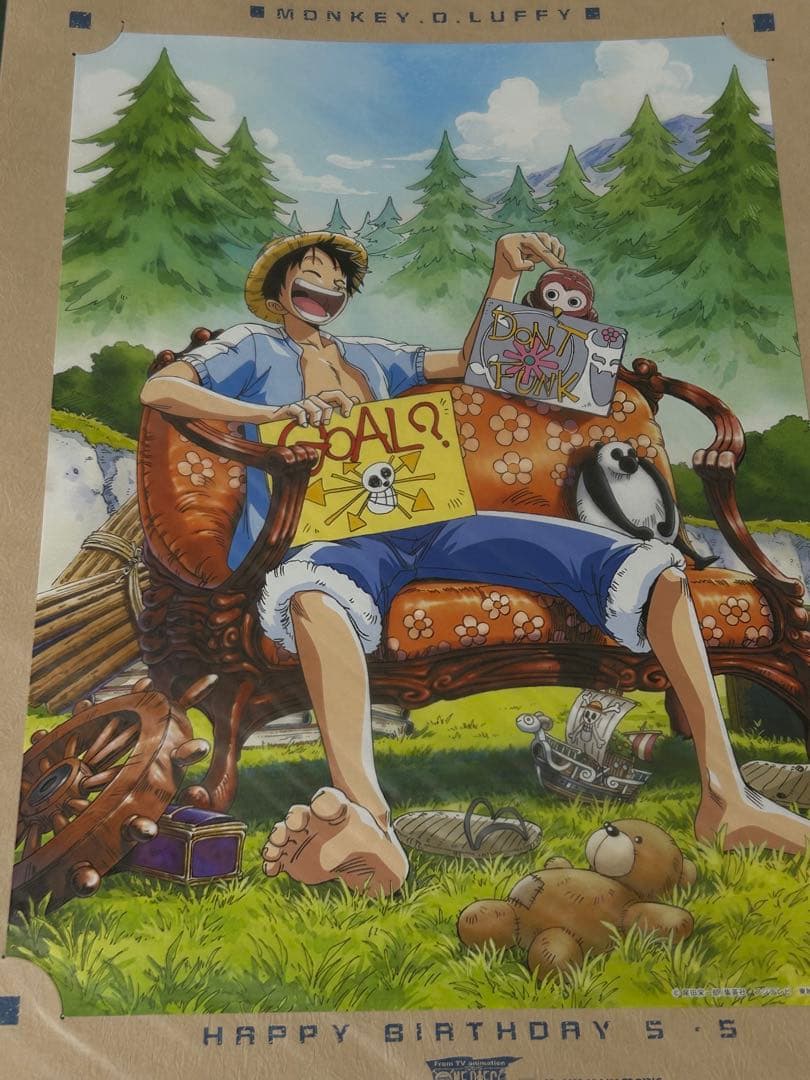 ワンピース　ルフィ & チョッパー　バースデーポートレー ト 2枚セット⭐︎レア⭐︎