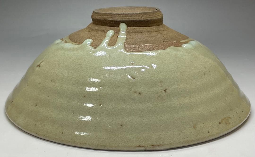 李朝　平鉢　高麗茶碗　鶏龍山　合箱(四方桟) 　d9443