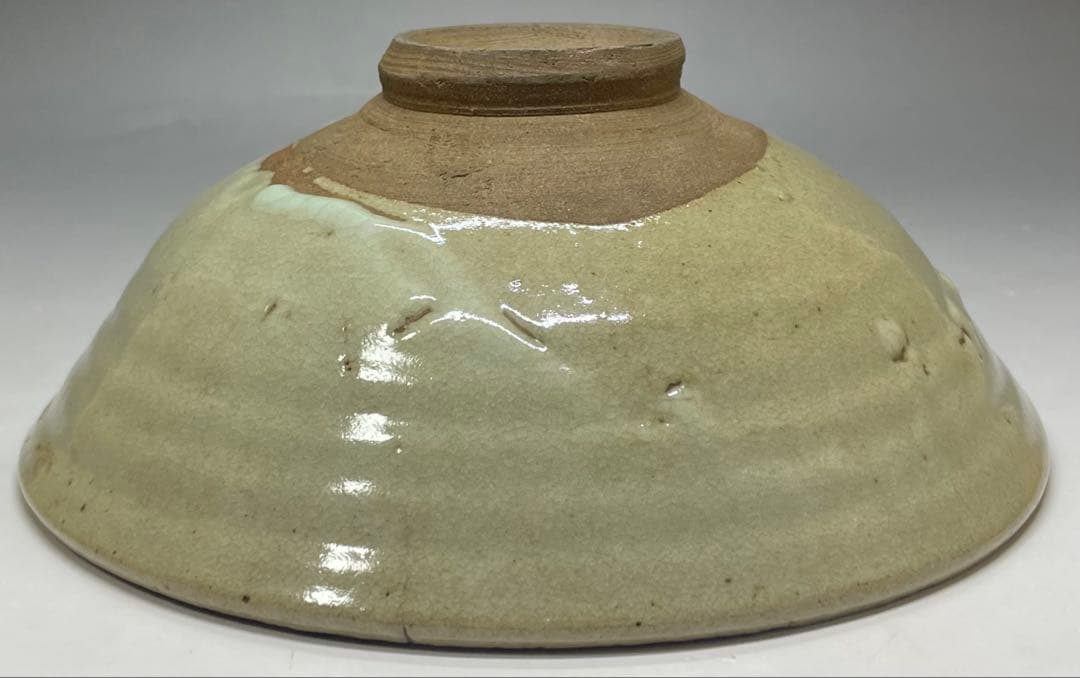 李朝　平鉢　高麗茶碗　鶏龍山　合箱(四方桟) 　d9443