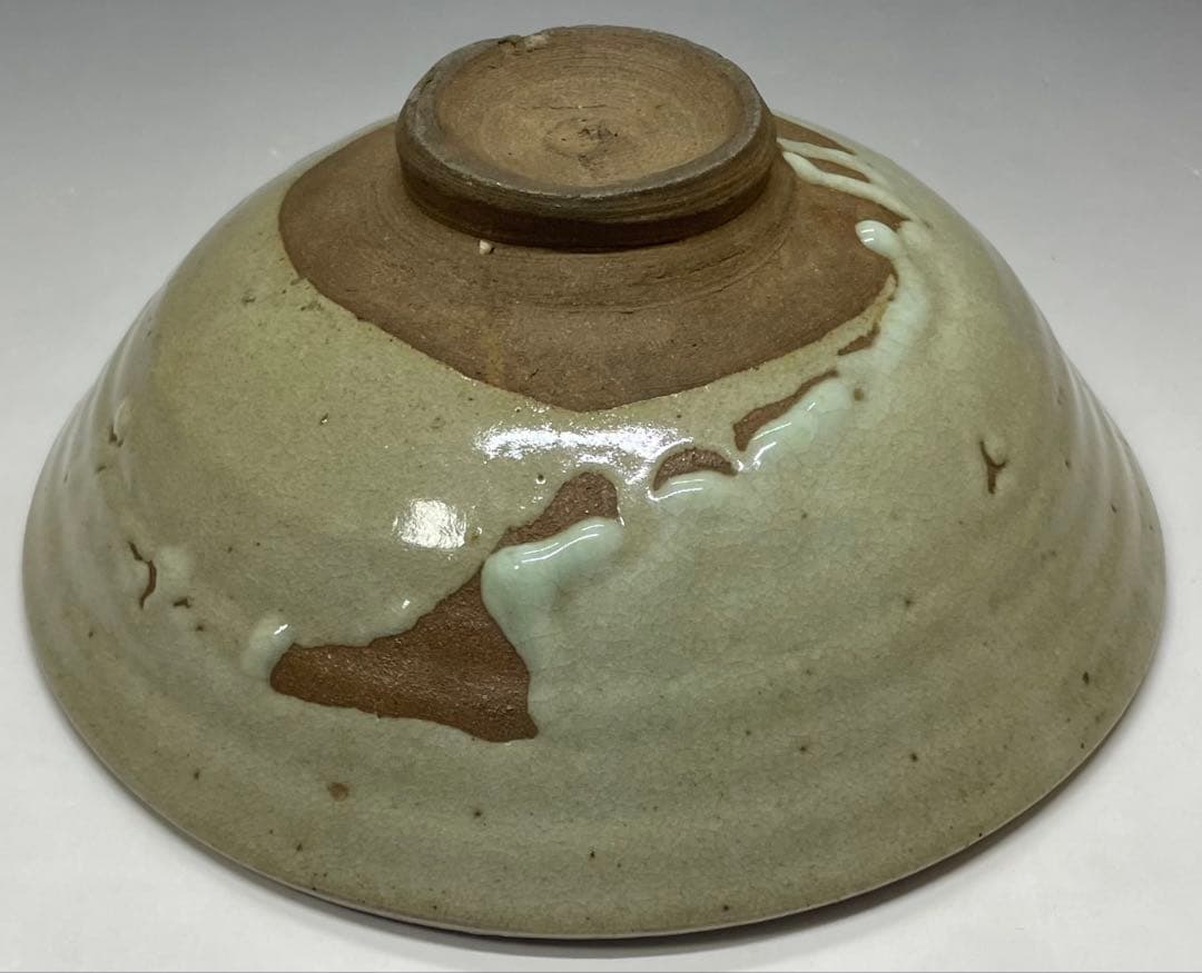 李朝　平鉢　高麗茶碗　鶏龍山　合箱(四方桟) 　d9443