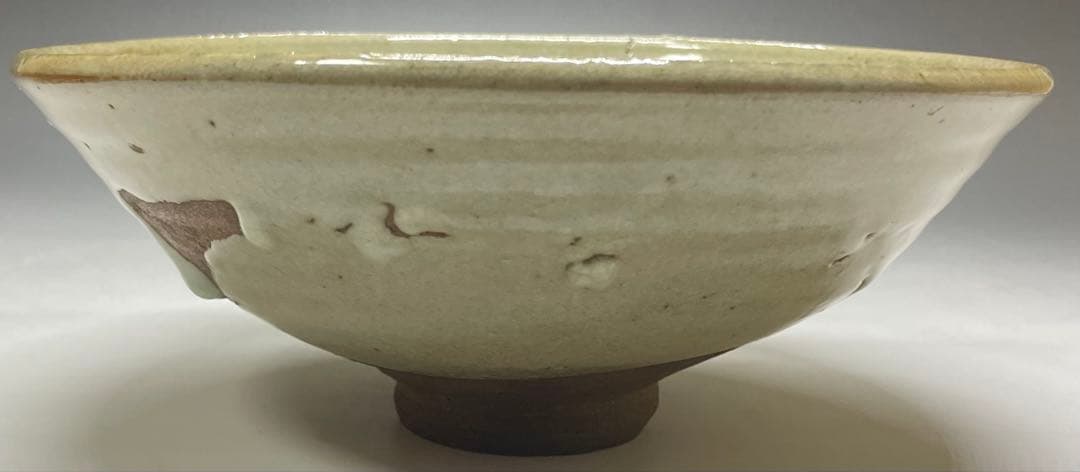 李朝　平鉢　高麗茶碗　鶏龍山　合箱(四方桟) 　d9443