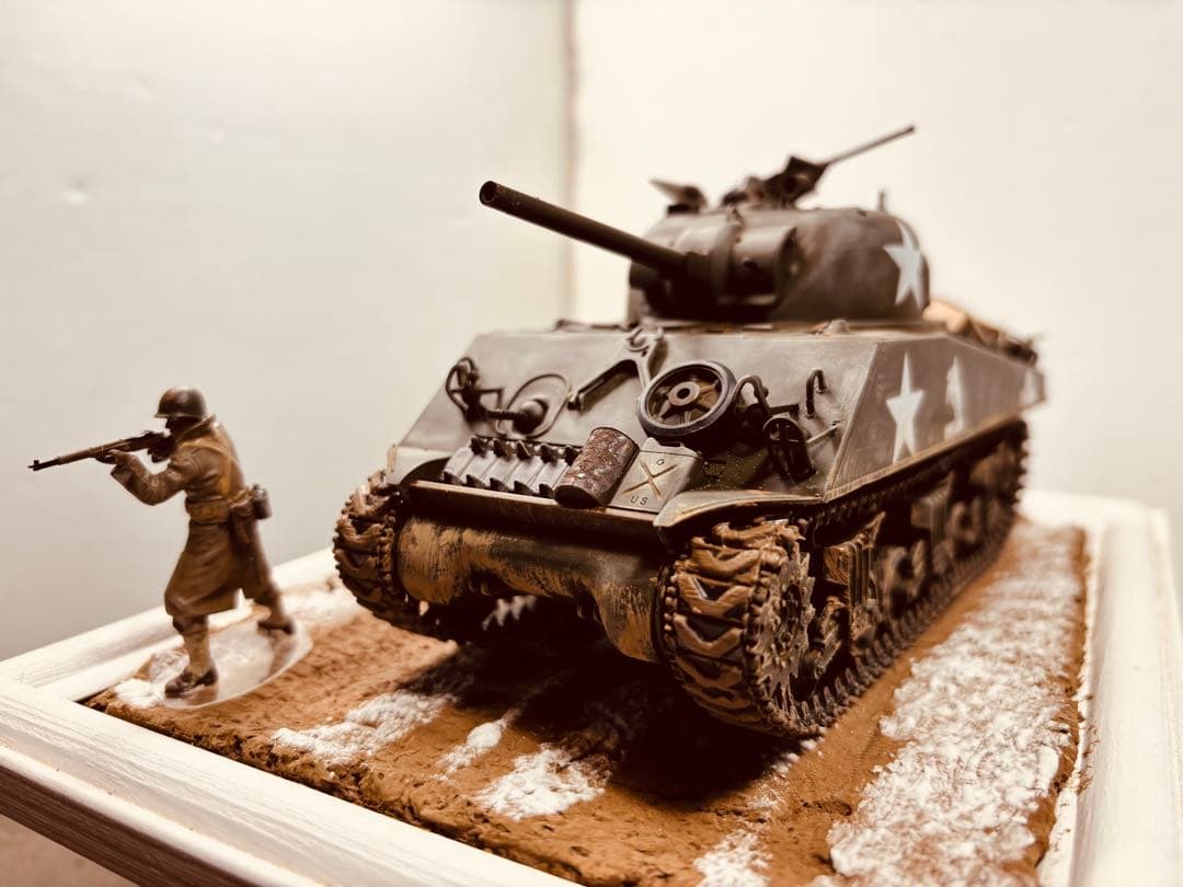 M4 A3シャーマン戦車 1/35 スケール ジオラマ