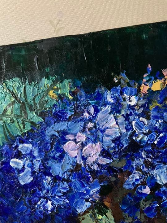 福沢一郎　油彩　6号　花