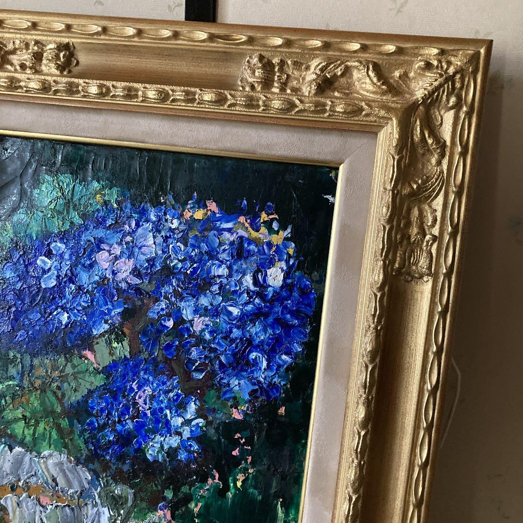 福沢一郎　油彩　6号　花