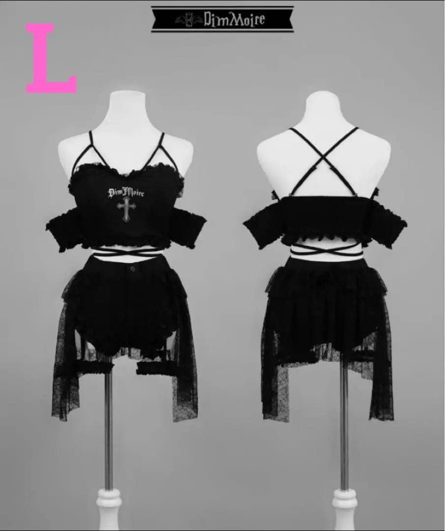 ねむる。 十字の誓いスイムウェア 黒 水着 サイズM ディムモワール