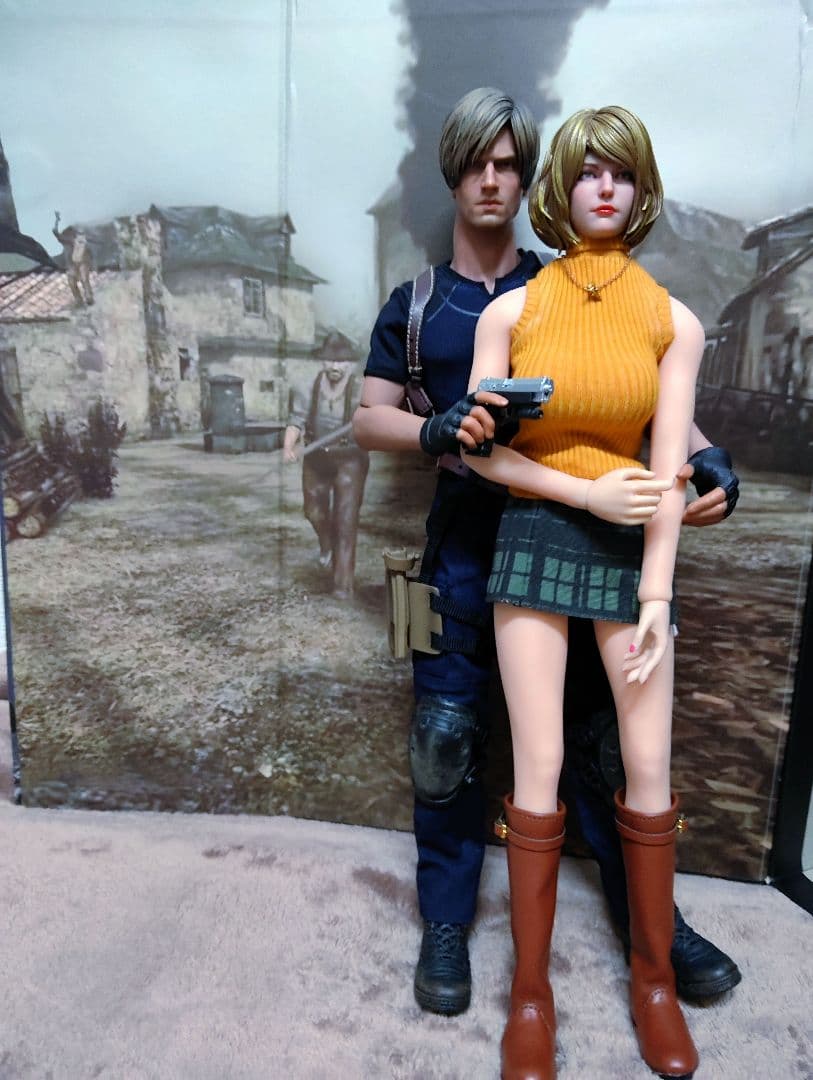 CAPCOM.[biohazard④.1/6(レオン＆アシュリー)]2体セット!