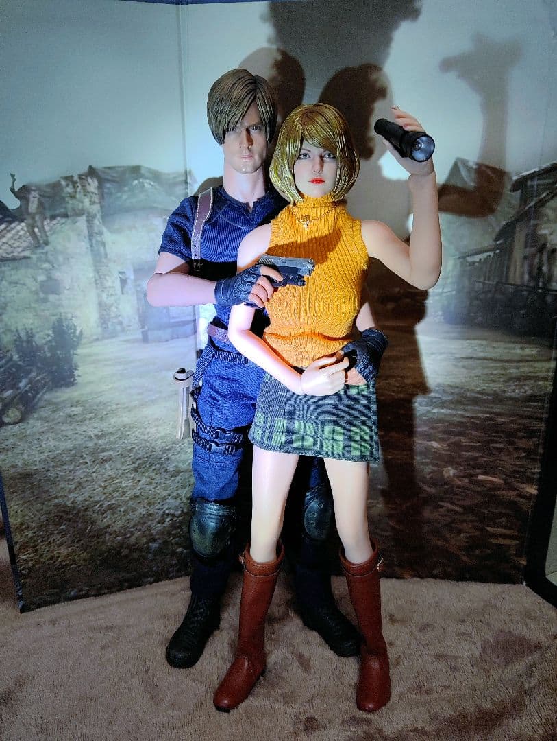 CAPCOM.[biohazard④.1/6(レオン＆アシュリー)]2体セット!