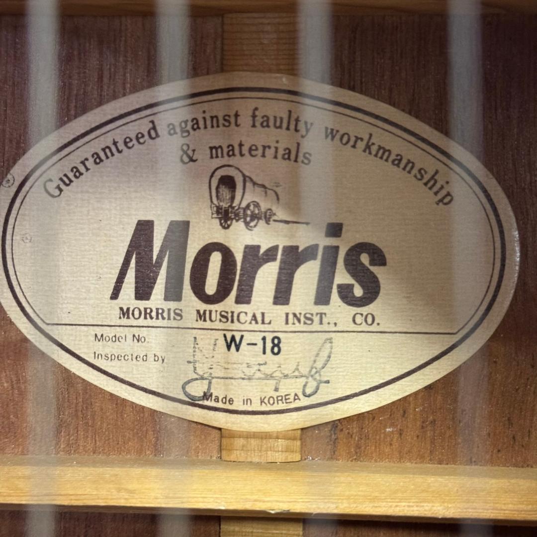 ☆モーリス　アコースティックギター　W-18　ソフトケース付き　Morris