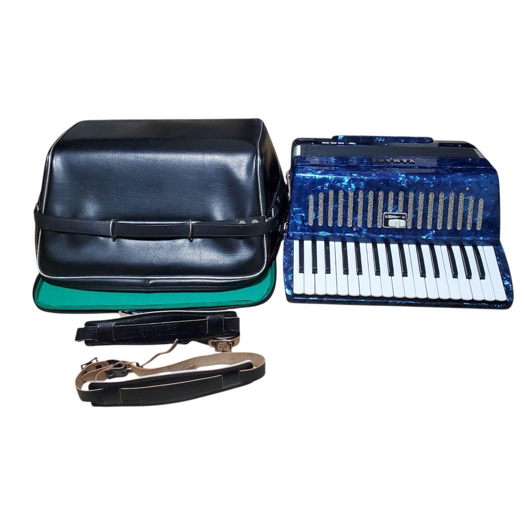 【極美品】YAMAHA T-32B テナーアコーディオン　ヤマハ　レトロブルー