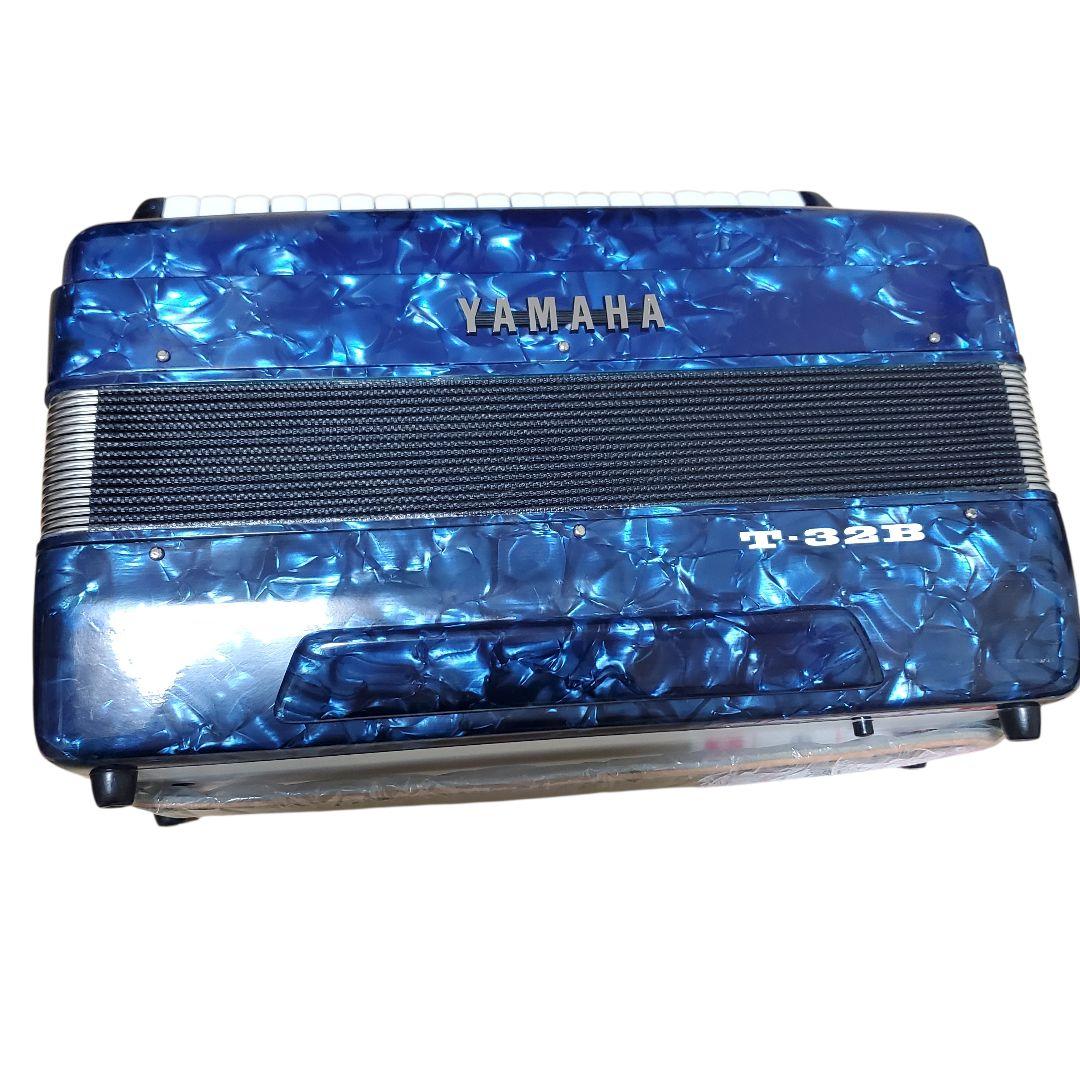 【極美品】YAMAHA T-32B テナーアコーディオン　ヤマハ　レトロブルー