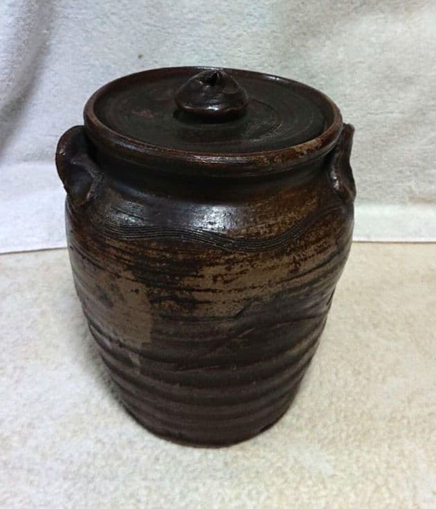 古備前水指 木箱付きA472