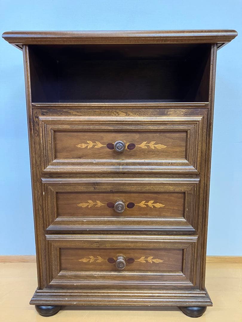 イタリア　象嵌　チェスト　電話台　サイドチェスト
