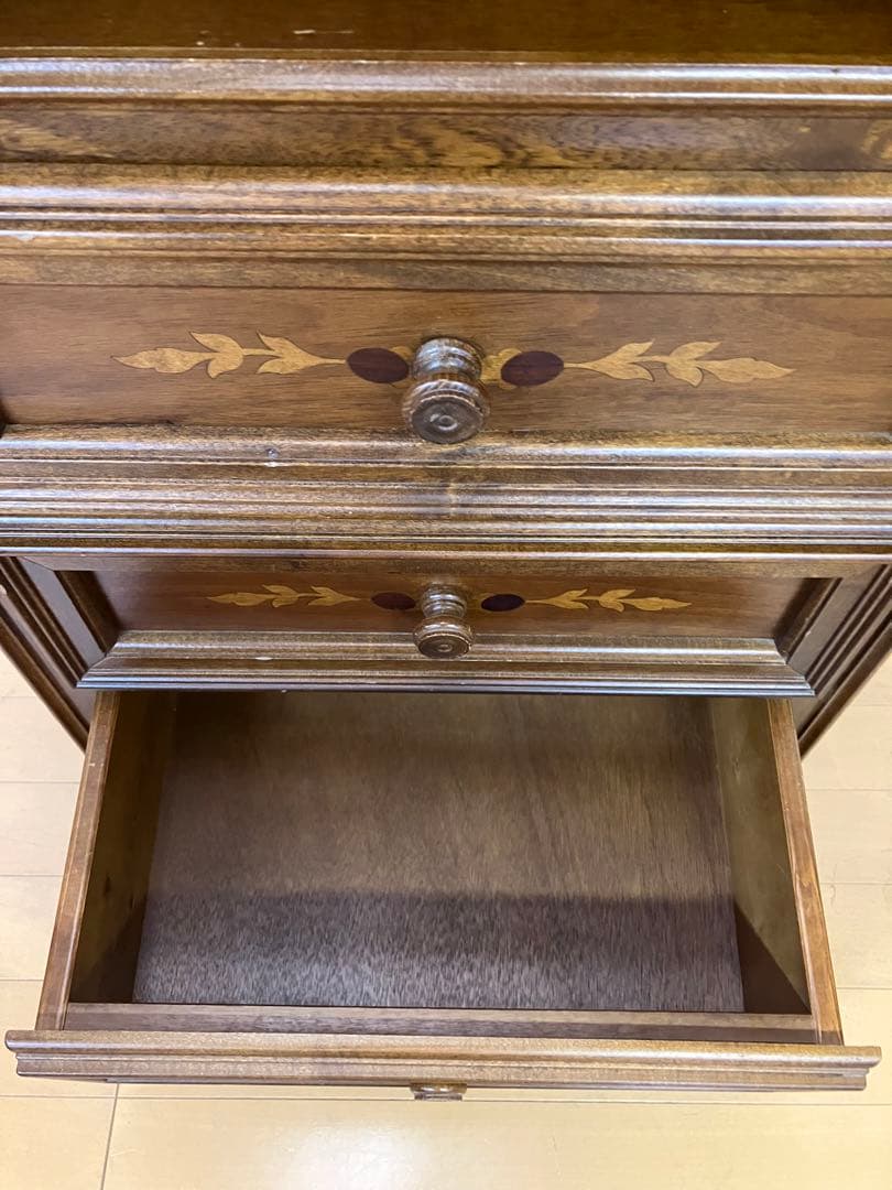 イタリア　象嵌　チェスト　電話台　サイドチェスト