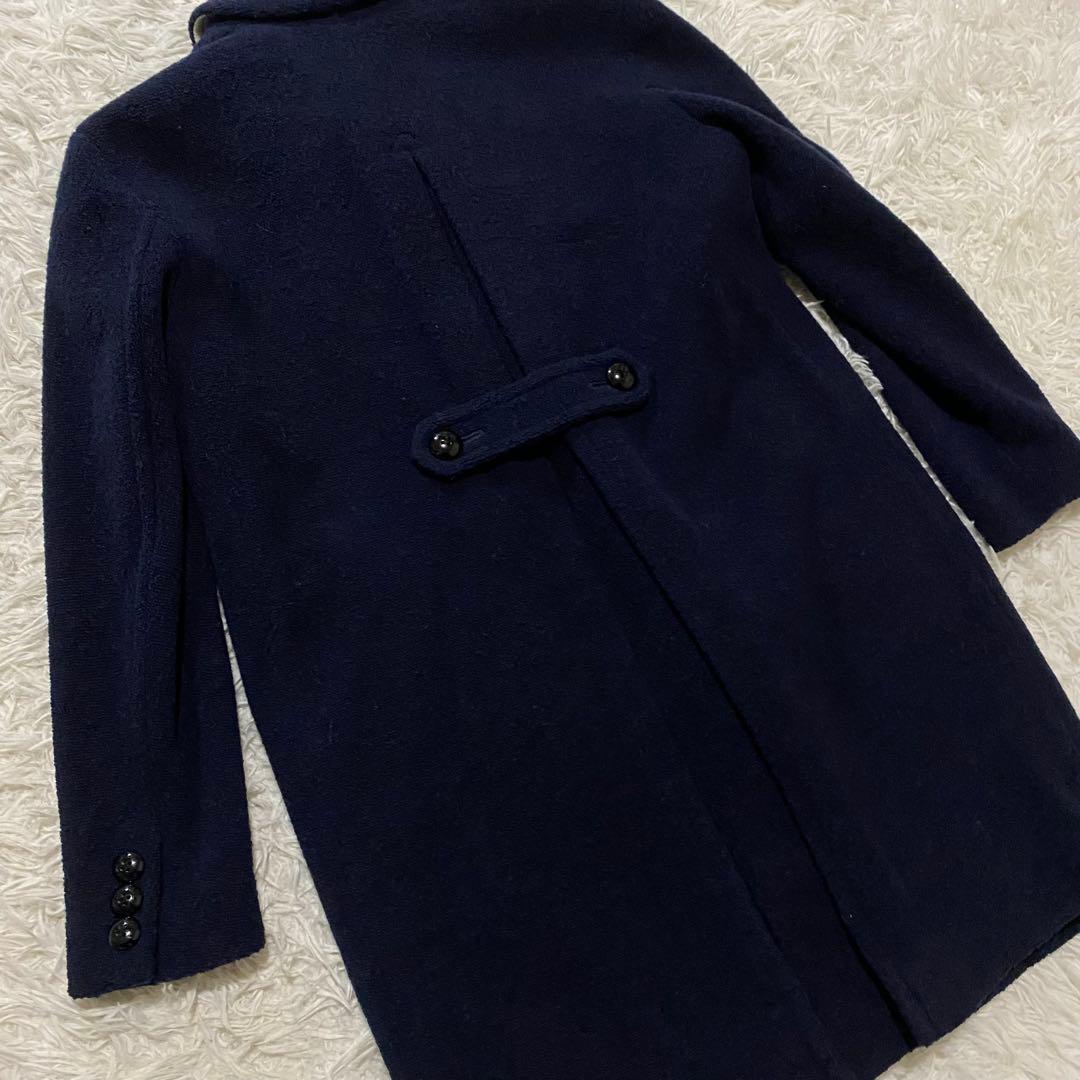 【美品】ブルーレーベルクレストブリッジ　チェスターコート　ネイビー　Mサイズ