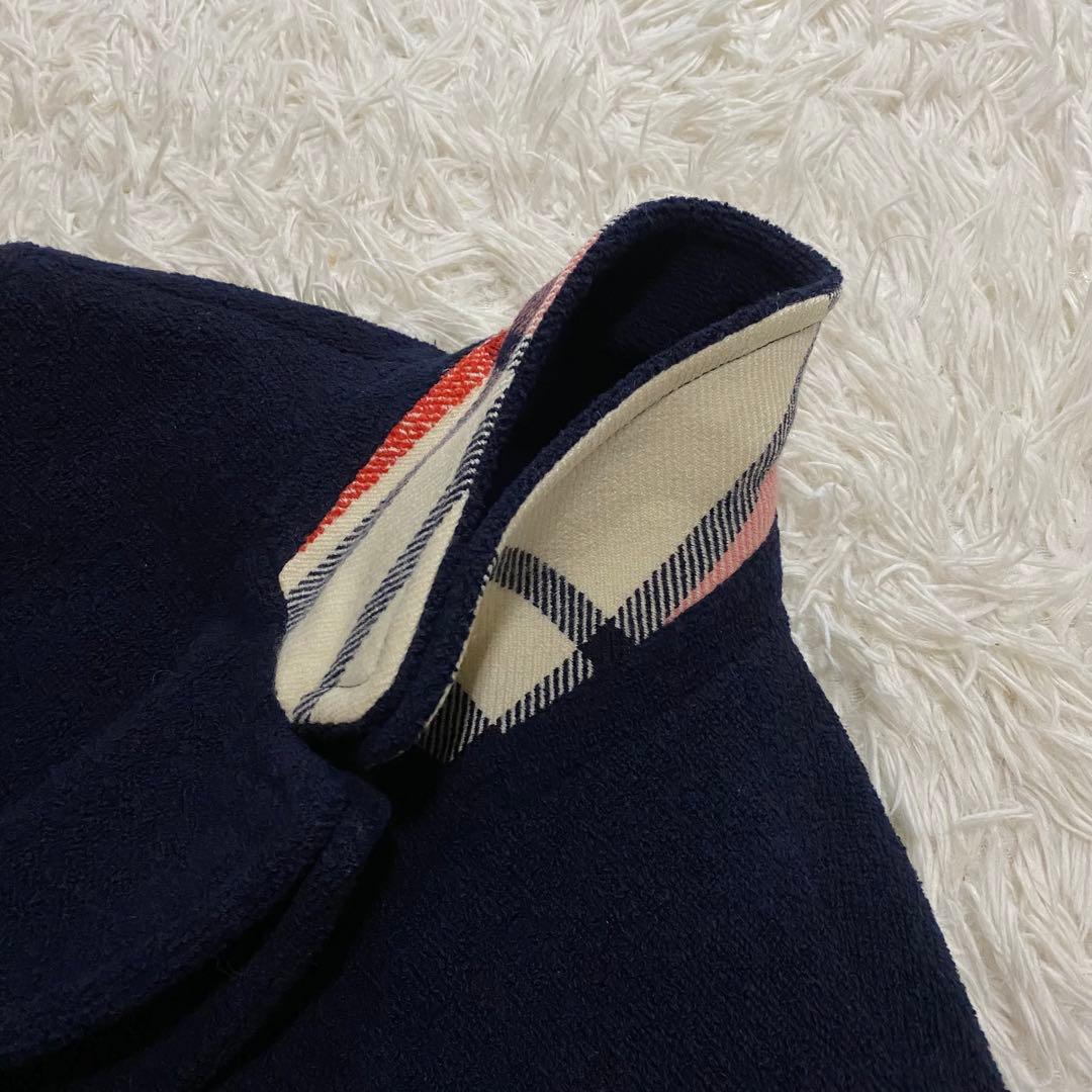 【美品】ブルーレーベルクレストブリッジ　チェスターコート　ネイビー　Mサイズ