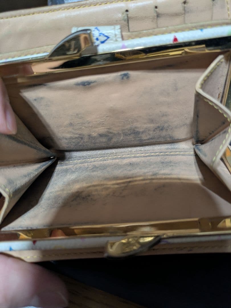 Louis Vuitton モノグラム・マルチカラー 二つ折り財布 がま口