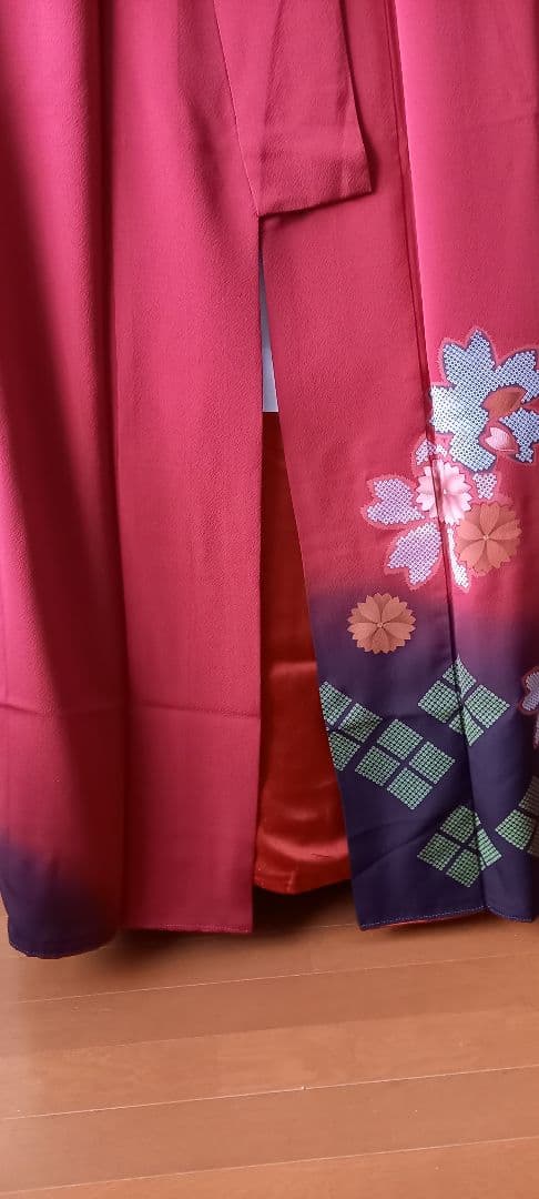 振袖セット 赤色 168cm着用
