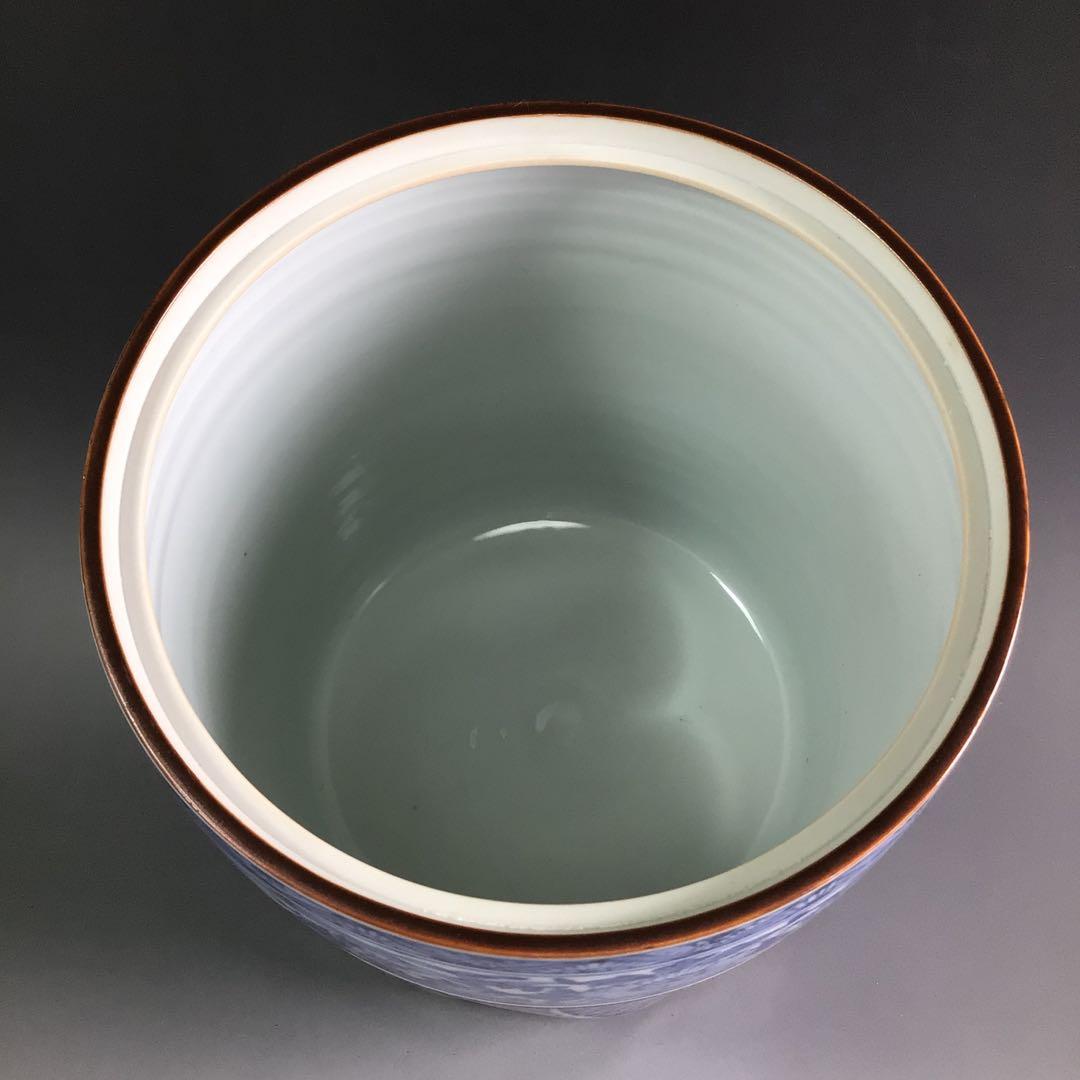 Ｒ１１７　皆具　『平安　昭阿弥造』『青華祥瑞腰捻』『台子皆具』　共箱　茶道具