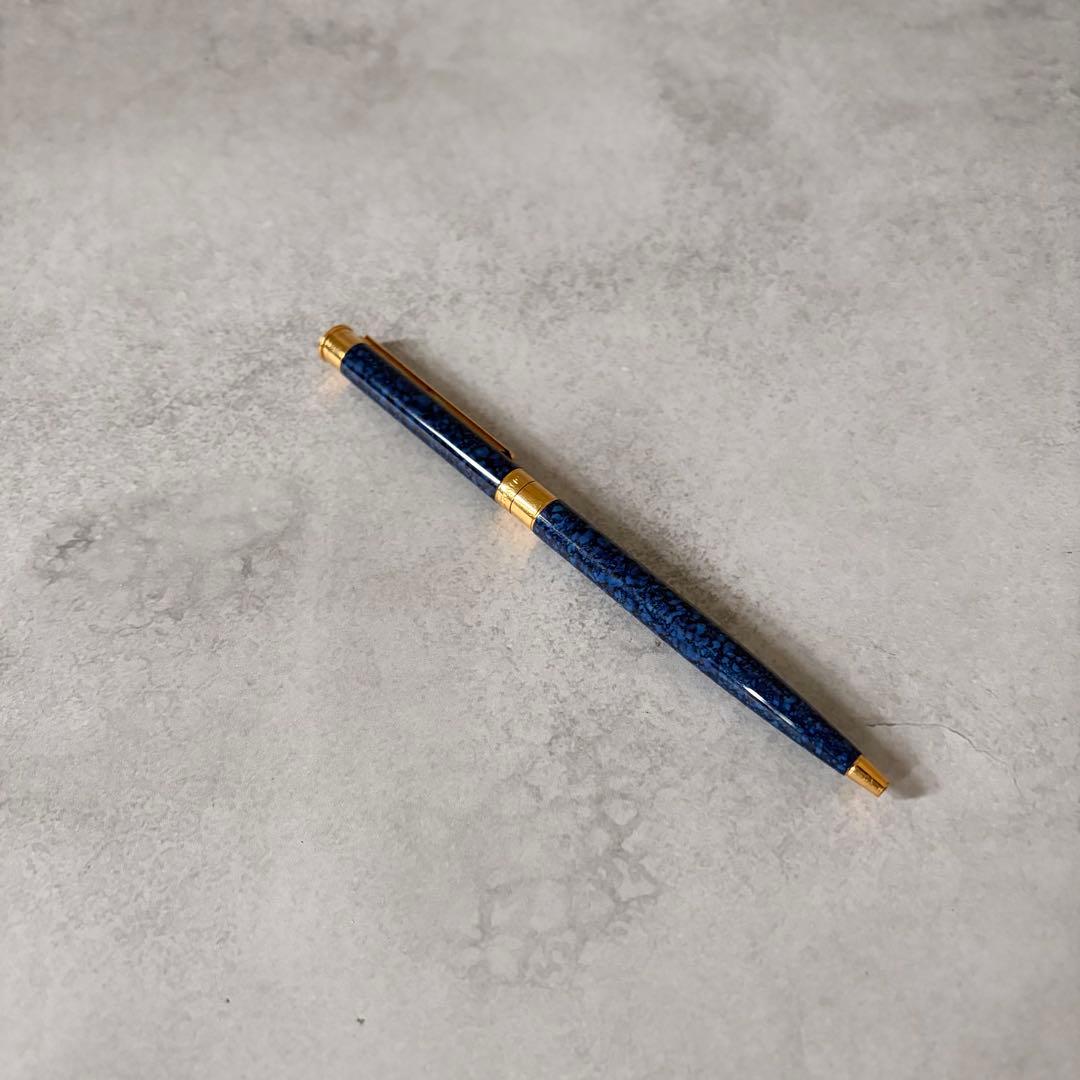 【希少✨】モンブラン　ノブレス　ブルーマーブル　ラピス✨　ボールペン　ツイスト