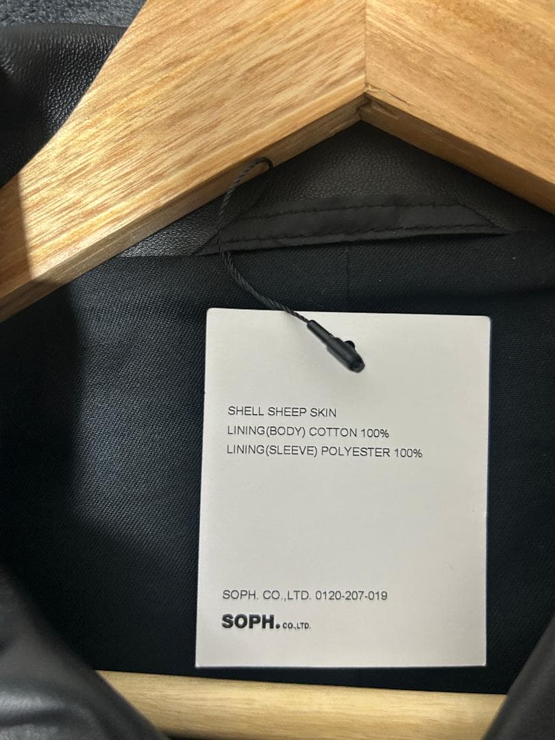 ジャケット・アウター SOPHNET. LEATHER JACKET SOPH-240000