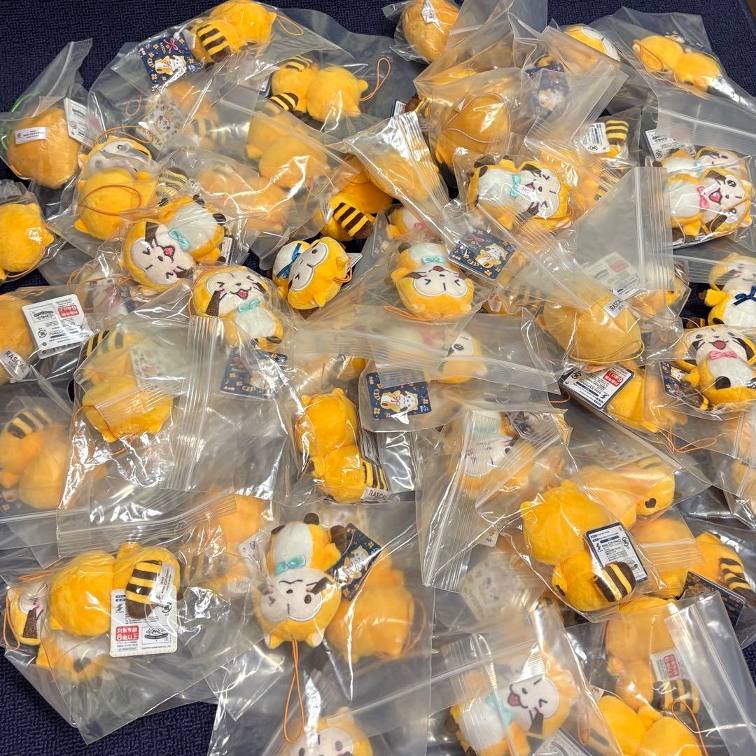 ラスカル ぬいぐるみストラップ フェイス あらいぐま 約100点