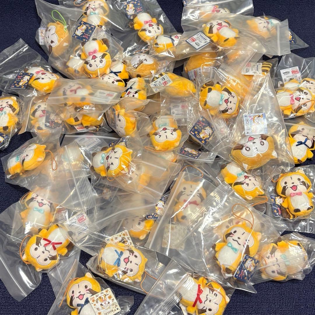 ラスカル ぬいぐるみストラップ フェイス あらいぐま 約100点