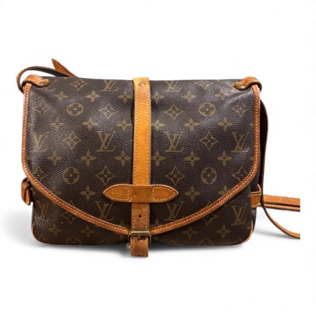 ルイ・ヴィトン モノグラム ソミュール30 ショルダーバッグ フランス製