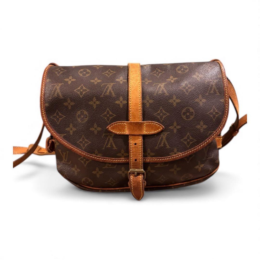 ルイ・ヴィトン モノグラム ソミュール30 ショルダーバッグ フランス製