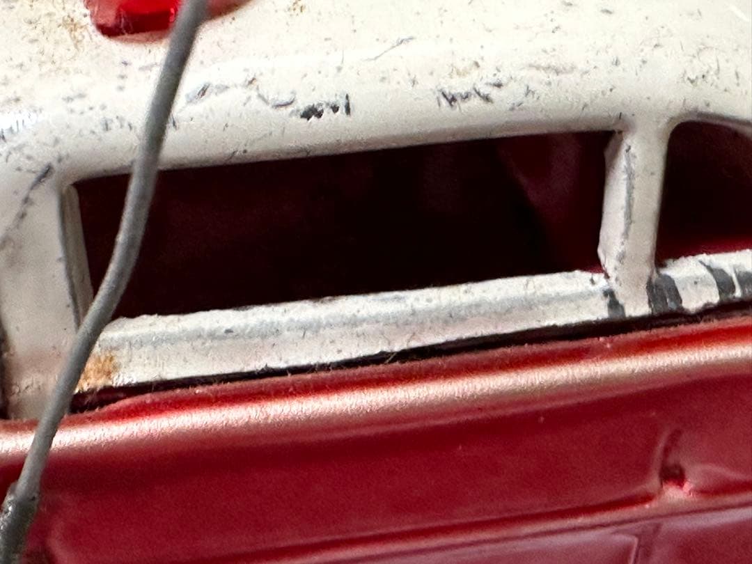 激レア 年代物 ブリキ製 消防指揮車 ミニカー MF714 FIRE CHIEF