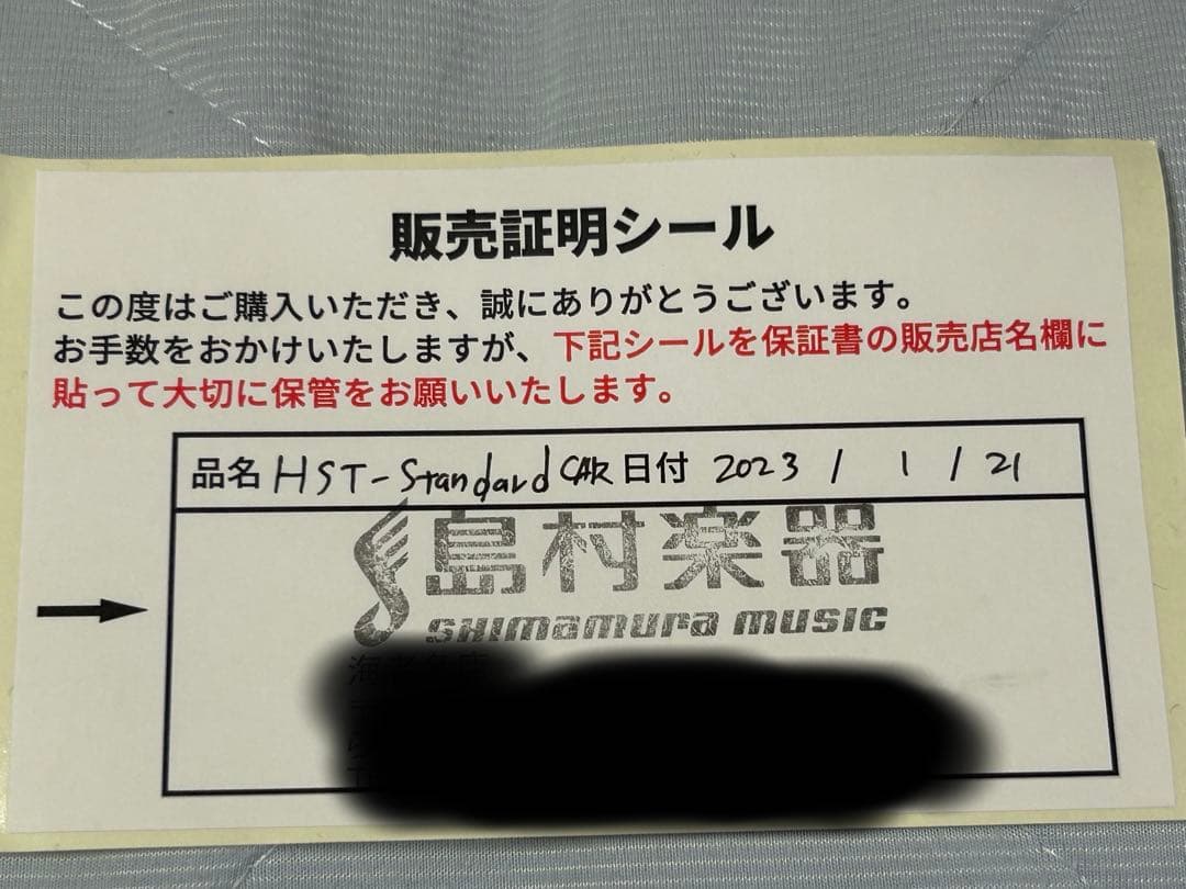 HISTORY エレキギター HST-S-R-3S CAR