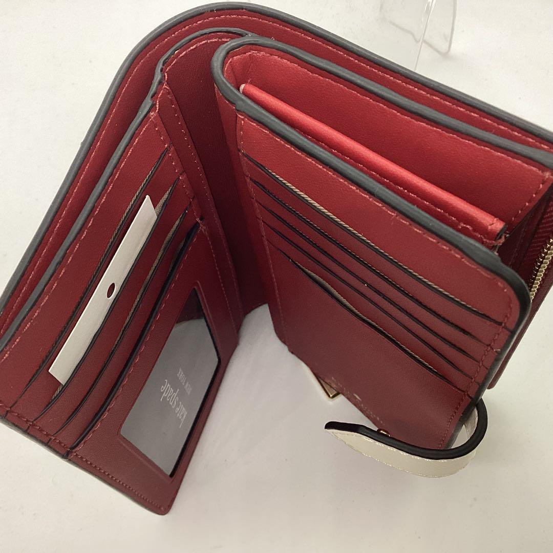 kate spade てんとう虫プリント 二つ折り財布