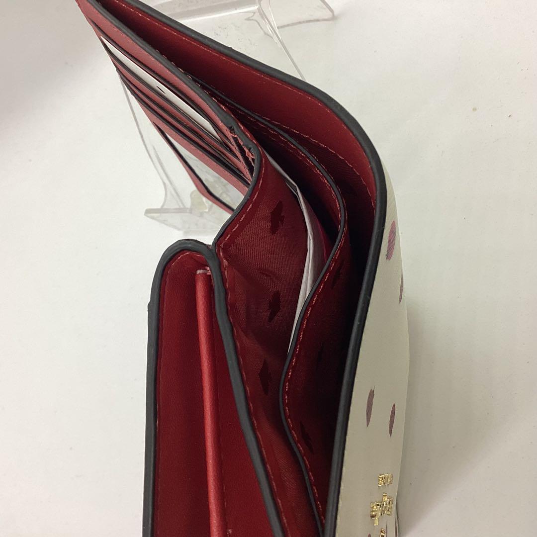 kate spade てんとう虫プリント 二つ折り財布