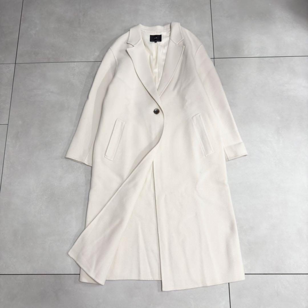 Yuzuさん専用　23区✨22AW　ウールリバー ロングコート　38　ベージュ系