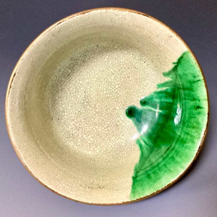 【入手困難】楽焼に漆芸の豊楽焼　美しい虹色　骨董好きさんに届いて欲しい