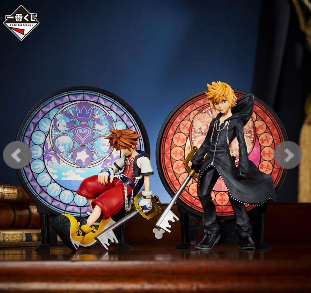 KINGDOMHEARTS 1番くじ　ロクサス　ソラ　スタチュー　フィギュア