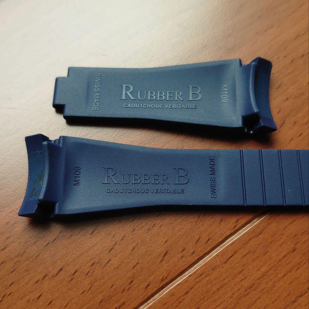 ラバービー RUBBER B ロレックス ヨットマスターⅡ 専用 ネイビー 美品