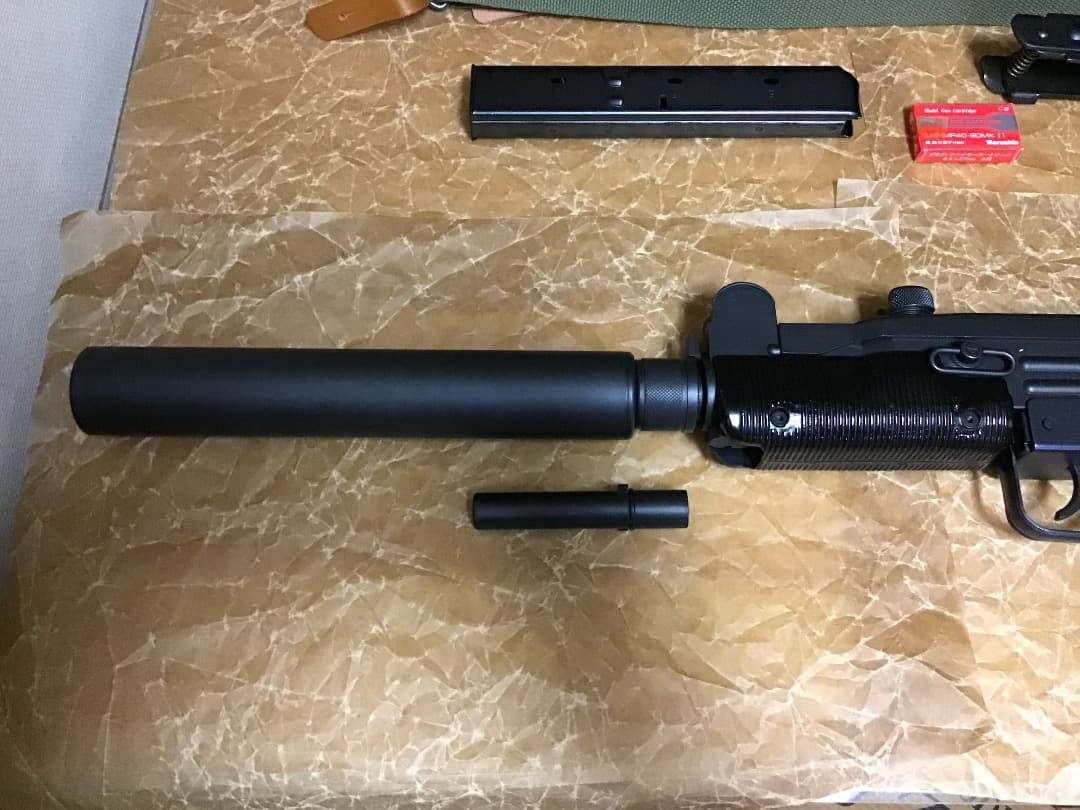 s*5様 SMG合法 マルシン工業 未発火美品 UZI 金属モデルガン ウッドス