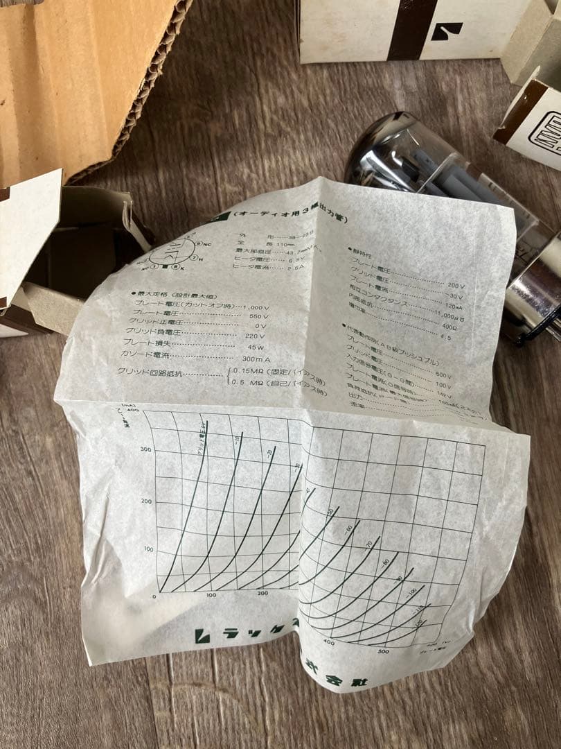 S*Y様 LUXMAN ラックスマン　真空管　8045G 6240G 12AU7