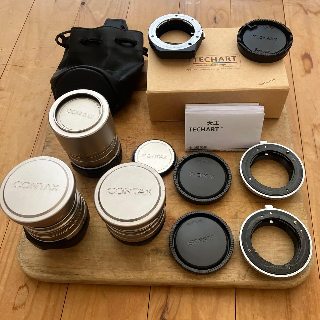 コンタックスCONTAX GレンズBiogon Planar Sonner 3本
