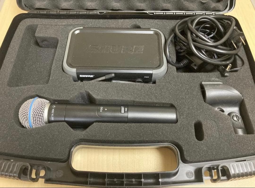 M*c様 SHURE PGX24/BETA 58A ワイヤレスマイクセット　ジャ