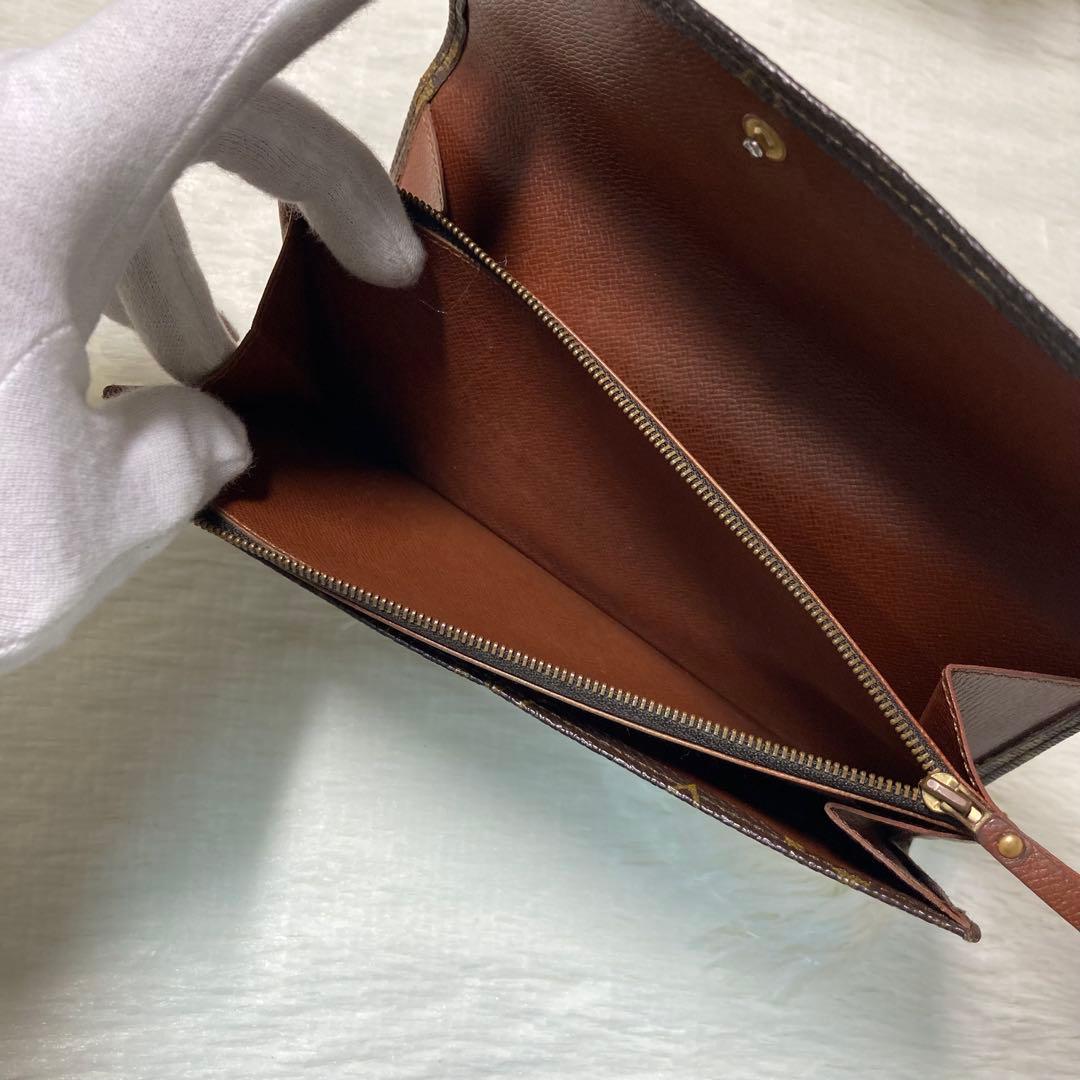 LOUIS VUITTON 長財布 モノグラム ポシェット ポルトモネ クレディ