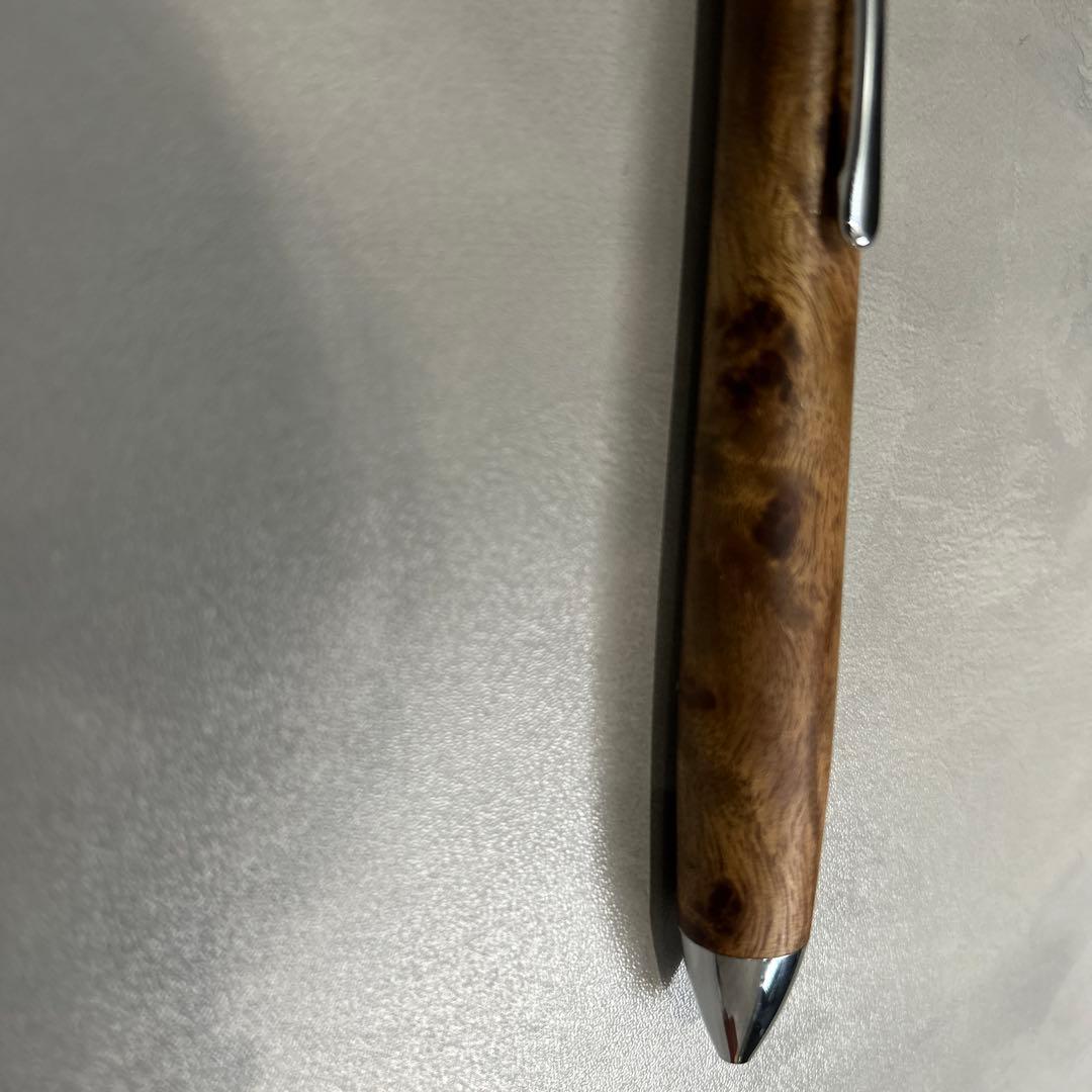 工房楔 グラっソ 多機能ペン マーブルウッド シャーペン、