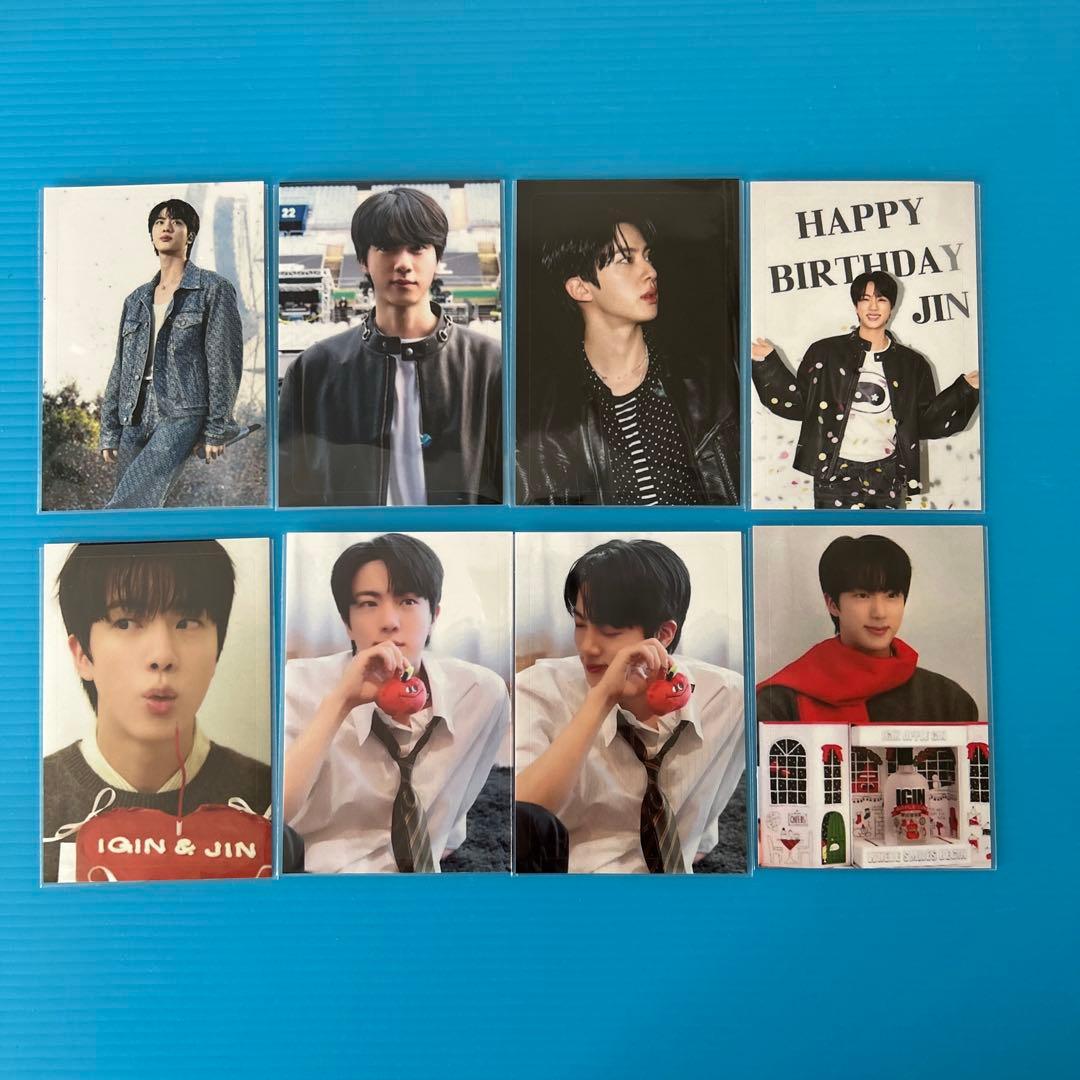 BTS JIN キャンバスポーチ（ブラック）・アルバムキーホルダー2種