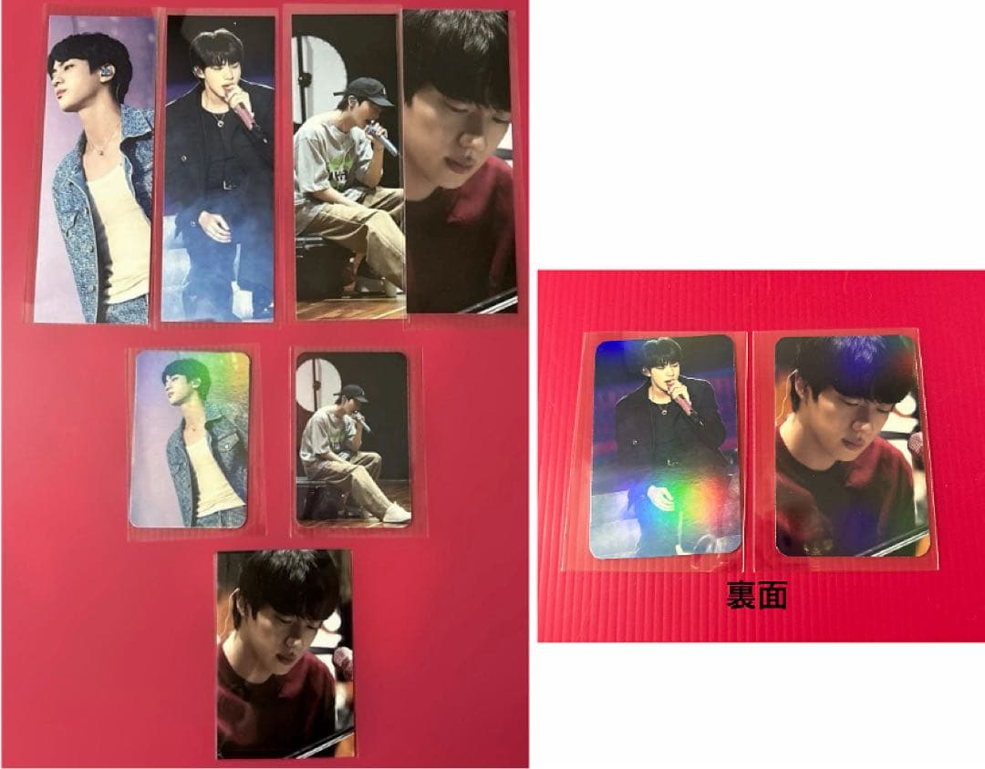 BTS JIN キャンバスポーチ（ブラック）・アルバムキーホルダー2種