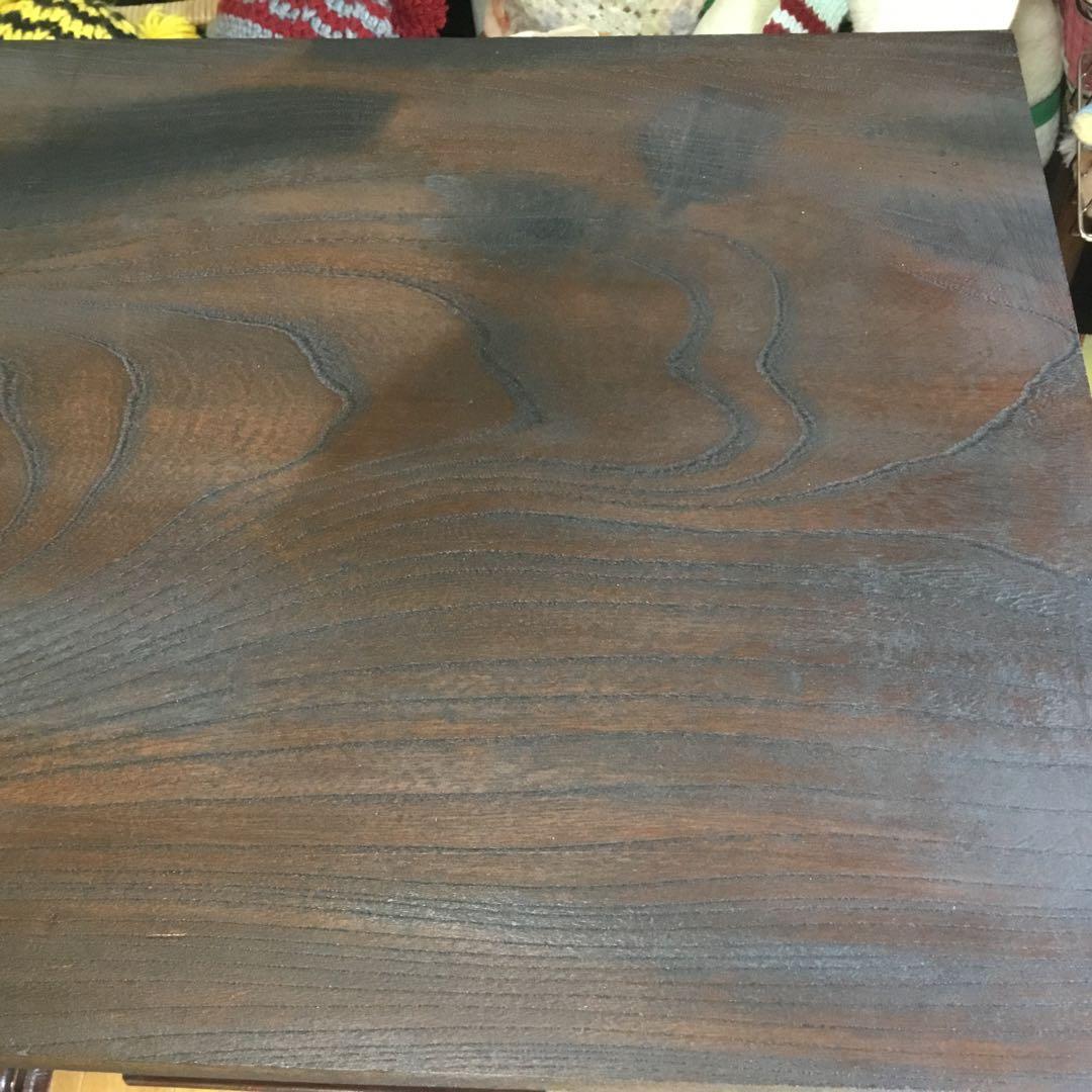 ※アンティーク※ JANOME足踏みミシン脚のテーブル　ケヤキ天板　アイアン