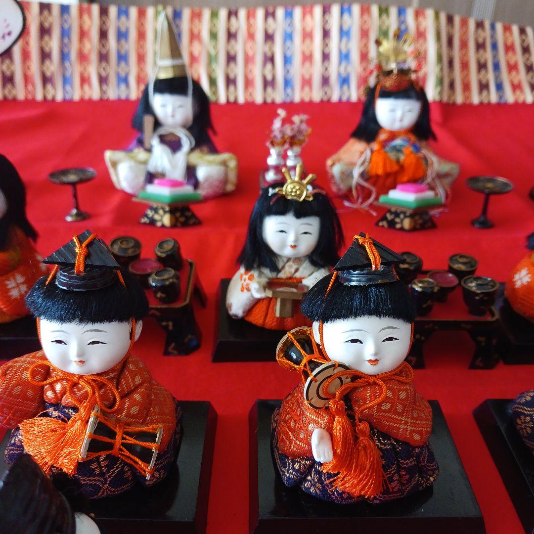 雛人形　吉徳大光作　ひな飾り　木目込十五人飾り　コンパクトサイズ雛人形
