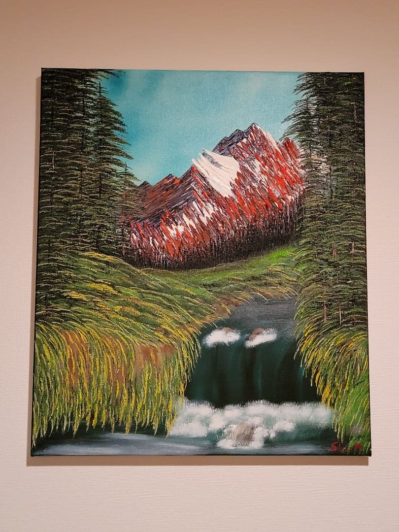 絵画 Spectacular Waterfall