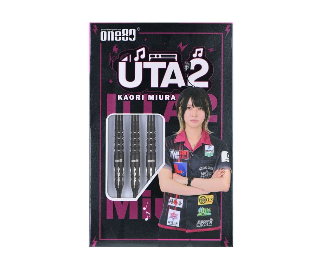 UTA ver.2 三浦歌織モデル ブラック 2BA 22g ダーツ バレル