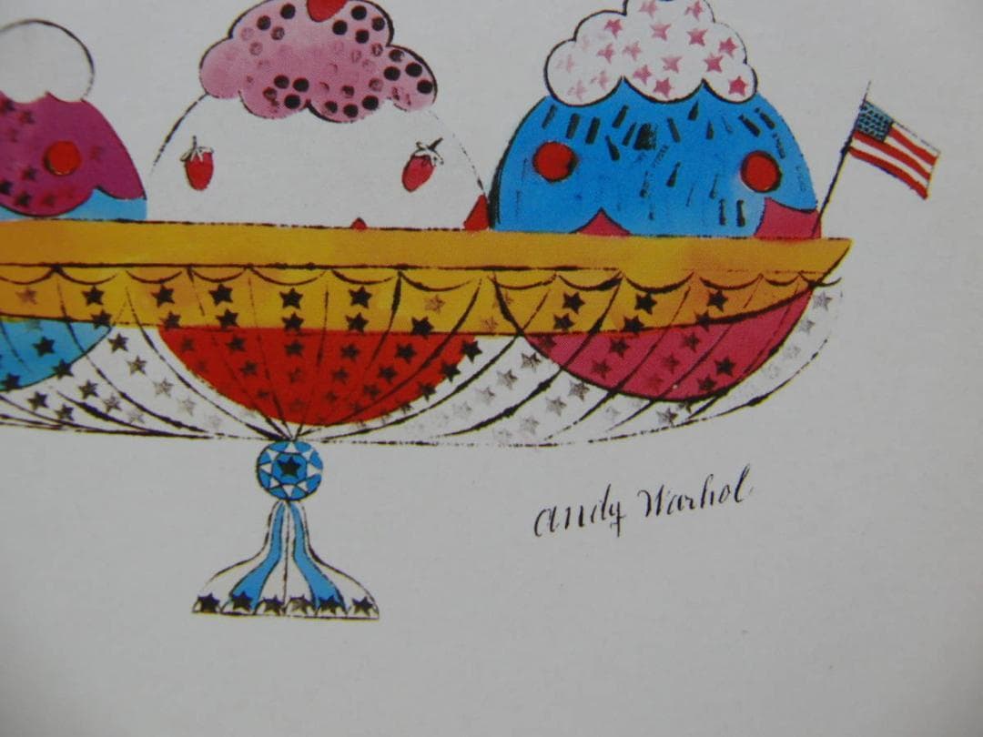 アンディ・ウォーホル、アイスクリーム デザート、海外版・希少画集・額装画